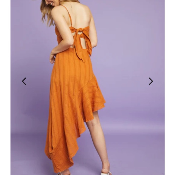 Orange asymmetric dress - Picture 11 of 13